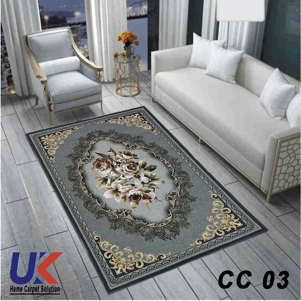 [180 x 230 cm] Karpet Lantai Eropa Design Minimalis Modern / Turki