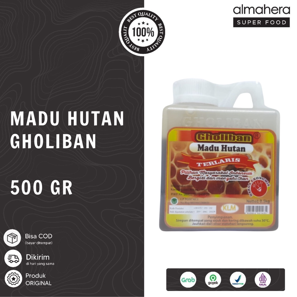 

Madu Hutan Gholiban - Madu KLM Kalimantan 500 GR