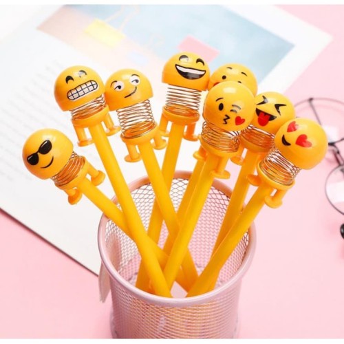 

Pulpen Gel Karakter Emoji Pena Pen Gel Motif Boneka Emoji Per Goyang