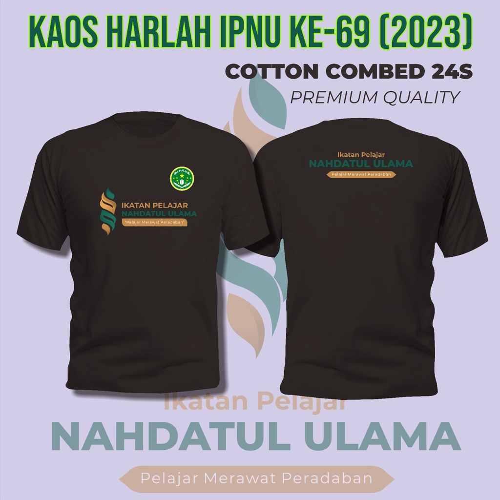 KAOS HARLAH IPNU KE 69 (2023) LOGO HARLAH 69 IPNU 2023