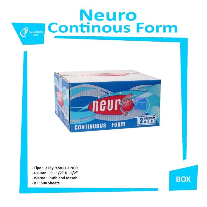 

Continous Form 91/2 x 11 2 Ply/2 ( K2/2 Neuro ) NCR / Kertas Komputer