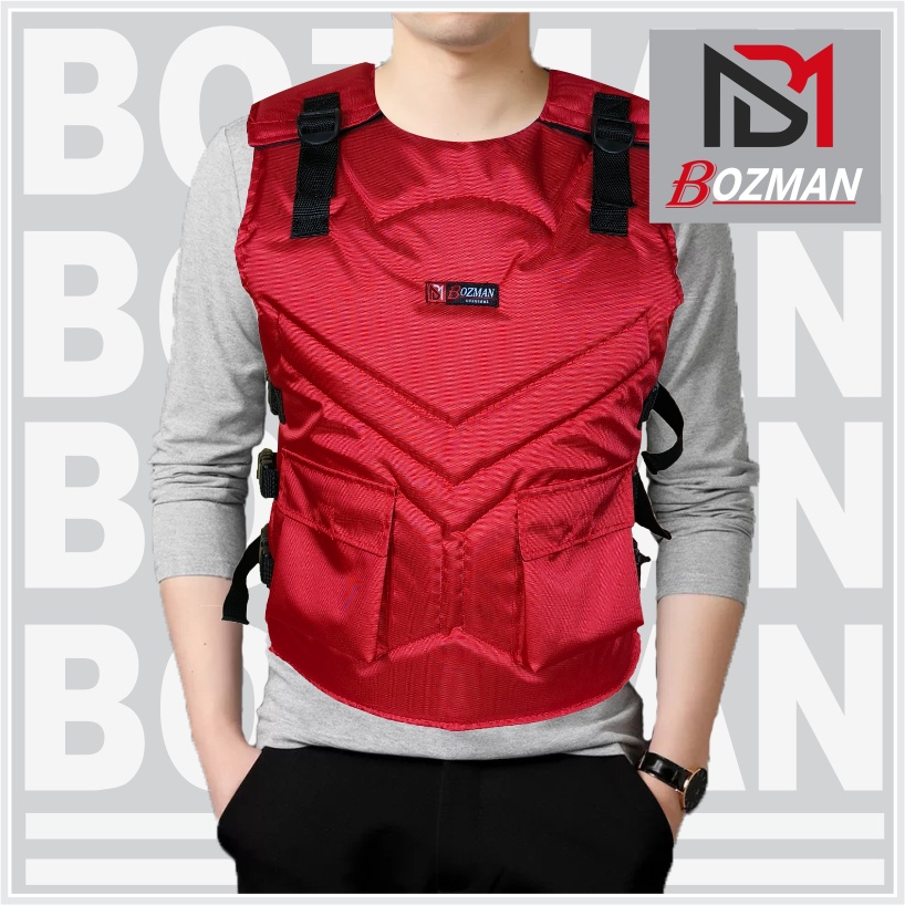 Rompi Motor Bahan Cordura Anti Angin Pelindung Dada Cocok Untuk Biker