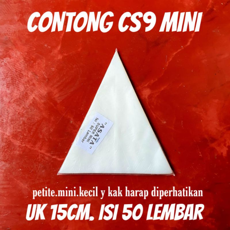 DAPURMAMI ( Plastik Contong Segitiga Mini ) Kantong Segitiga Piping Bag
