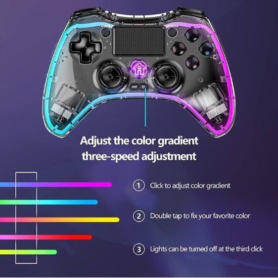 Gamepad RGB P05 Untuk PS4, PC, Android Joystick