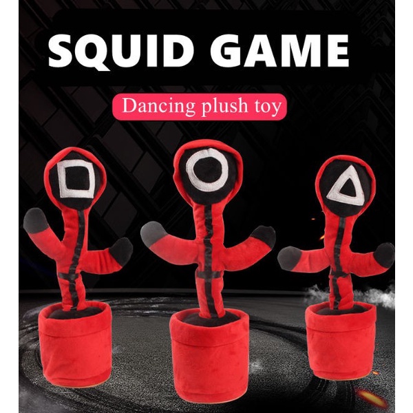 [READY STOCK] Dancing Cactus Squid Game - Boneka Goyang Kaktus Squid Game Viral