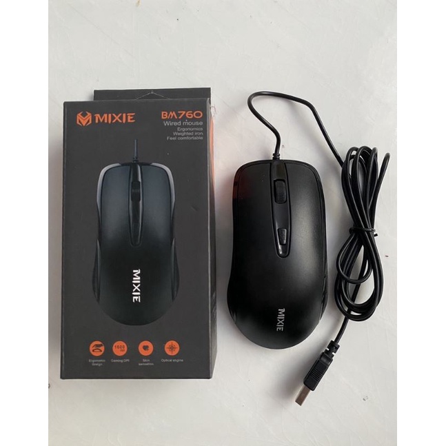 Mouse Kabel USB 1600DPI / Wired Mouse / USB Optical Mouse - BM760