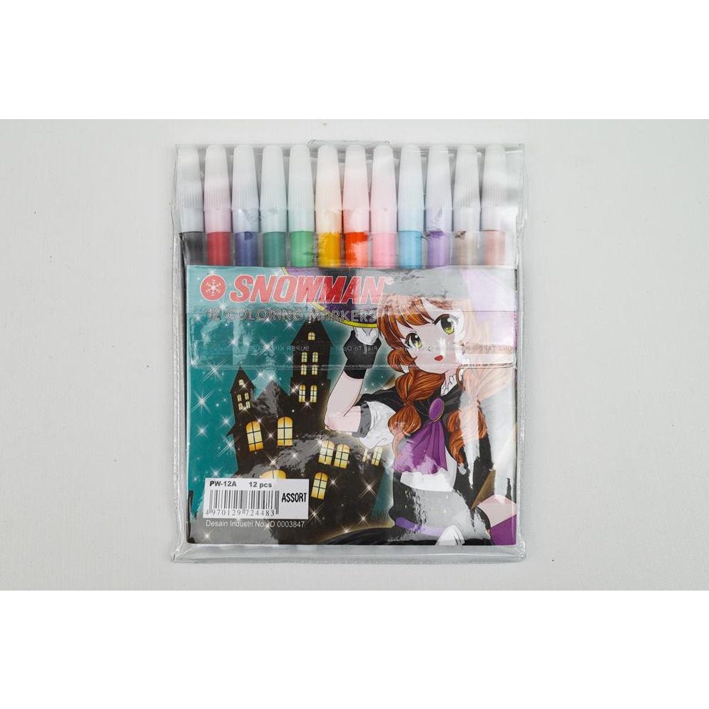 

7.7 sale Spidol 12warna Snowman (12warna)
