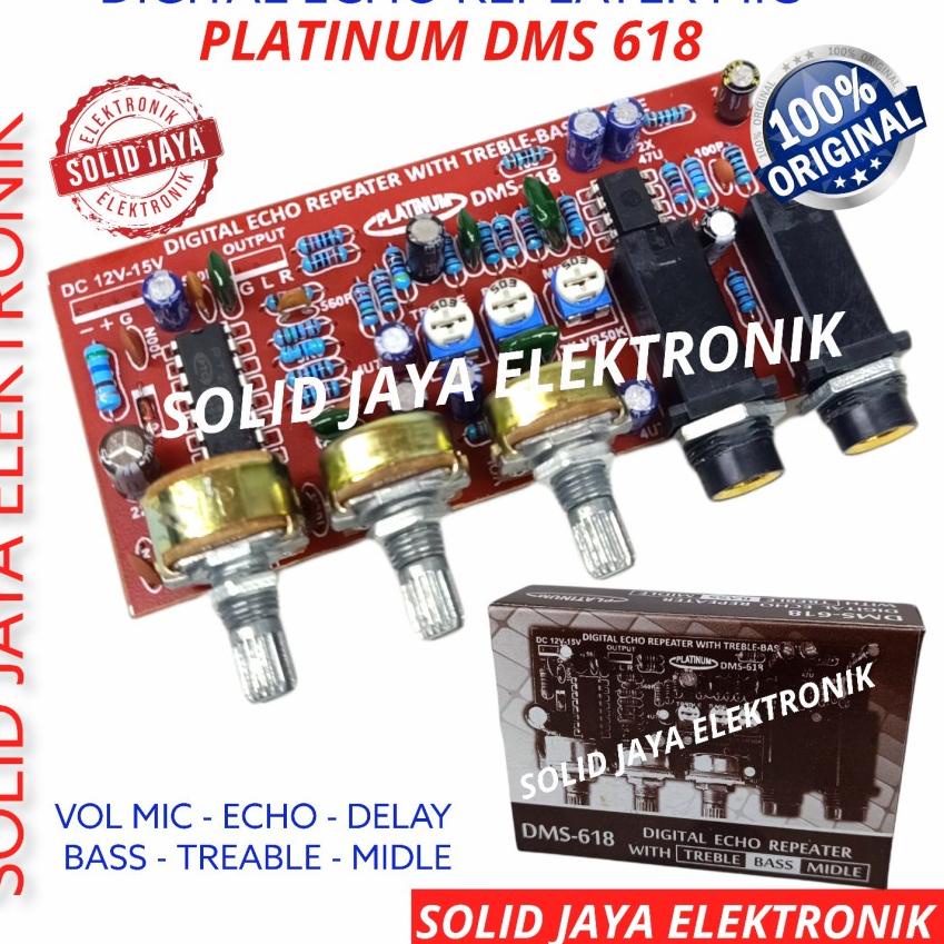 ♧ KIT DIGITAL ECHO REPEATER DMS-618 MIC BASS TREABLE MIDLE VOKAL DMS618 DMS 618 MIK VOKAL MIDLLE KAR