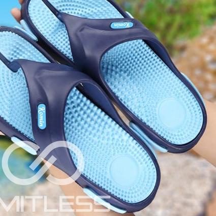 ☪ Sendal Jepit Pria Terbaru Sendal Cowok Terapi Ringan Anti Slip Sandal Pria Jepit Santai Polos Kare