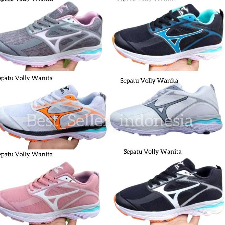 TERLARIS Sepatu Volly Wanita Mizuno Wave Runing Ukuran 36 37 38 39 40 Sepatu Volly Wanita