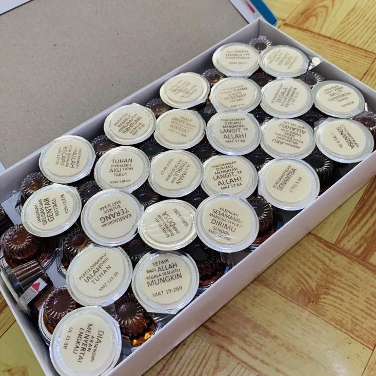 

Terbatas 1 box (100pcs) - Anggur Hosti Ayat kecil harga grosir