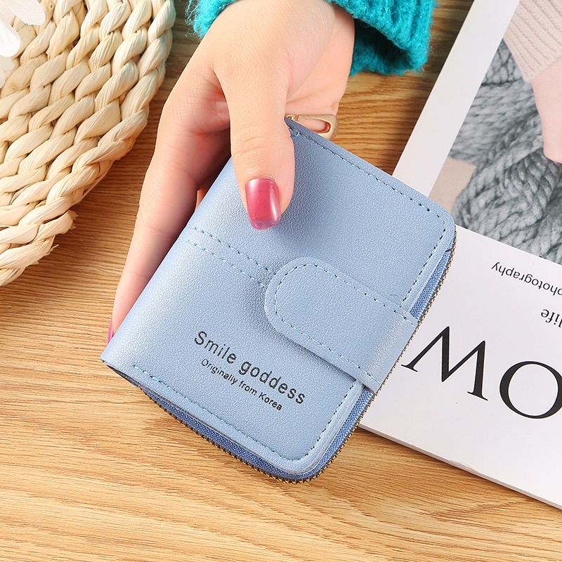 ♥DPS829♥Dompet Lipat Wanita Terbaru 916 // Dompet Lipat Wanita Trendy-878_BIRU