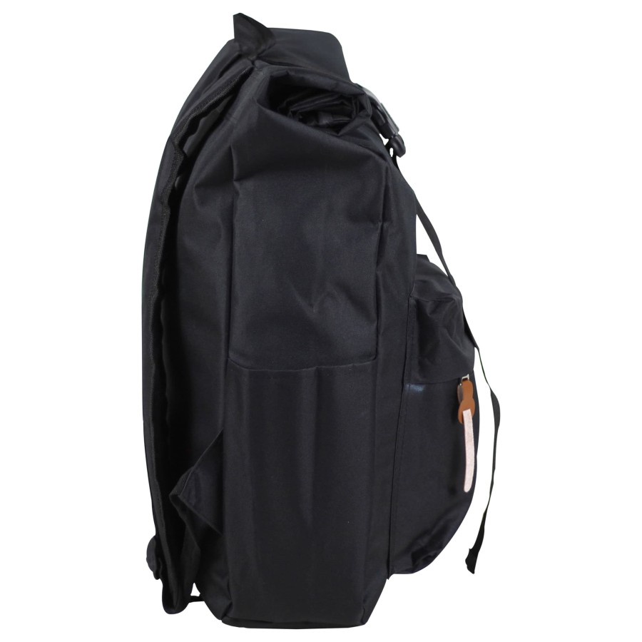 Tas Rolltop Enigma Hitam Keren Tas Cowok Cewek Murah Backpack Pria Bahan D300 Tas Ransel Pria Rolltop Hitam Backpack Sekolah Kerja Tas Laptop Kerja