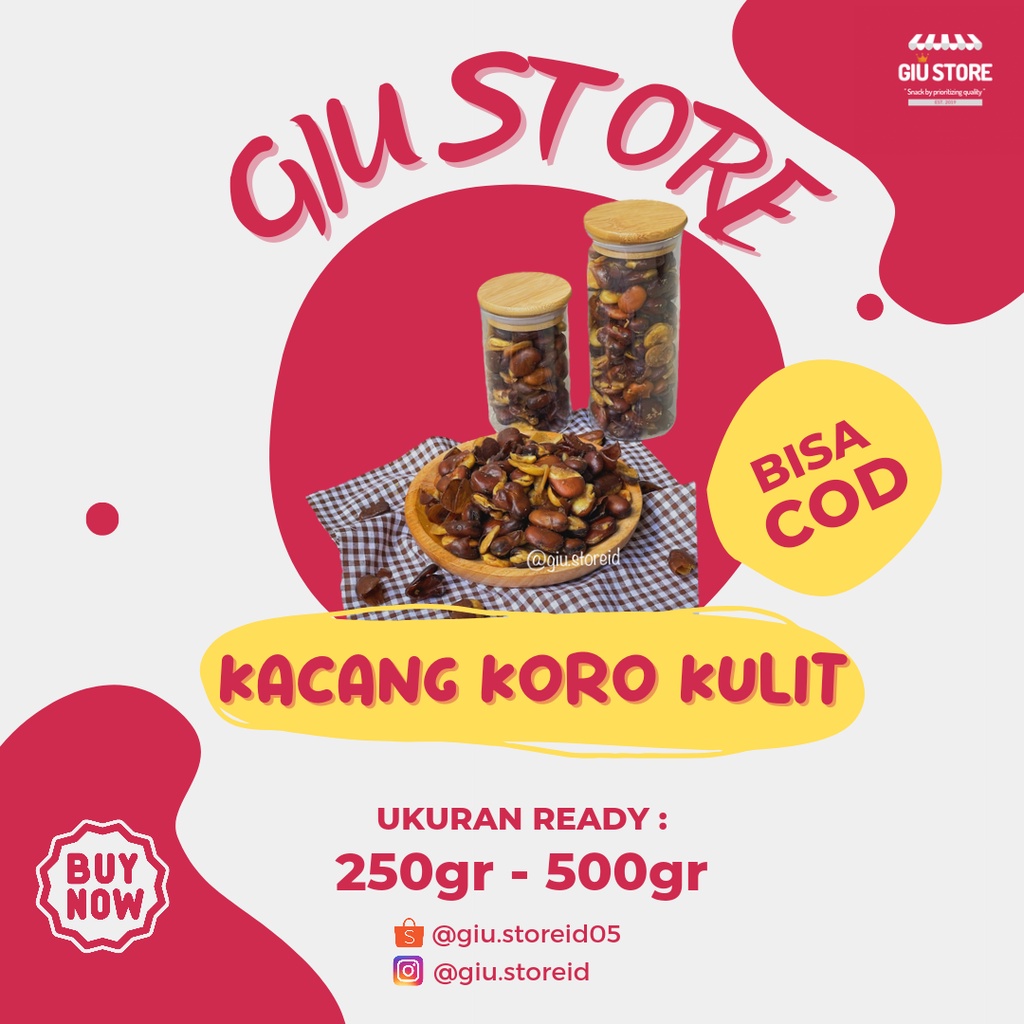 

KACANG KORO KULIT @250GR & 1/2KG