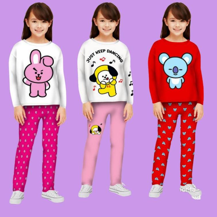 TERBAIK Baju Tidur Setelan Anak Perempuan / Baju Tidur Anak Perempuan Umur 3 - 13 Tahun/ Baju Tidur 