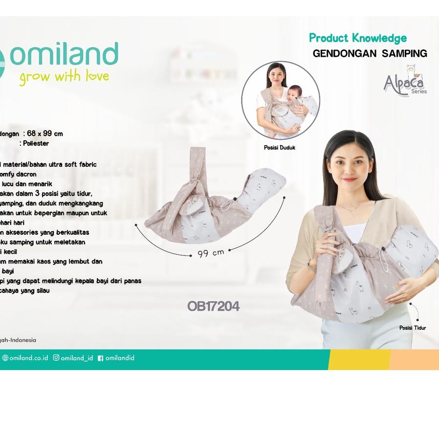 ۩ Omiland Alpaca Series Tas Gendongan Selimut Alas Stroller ➦