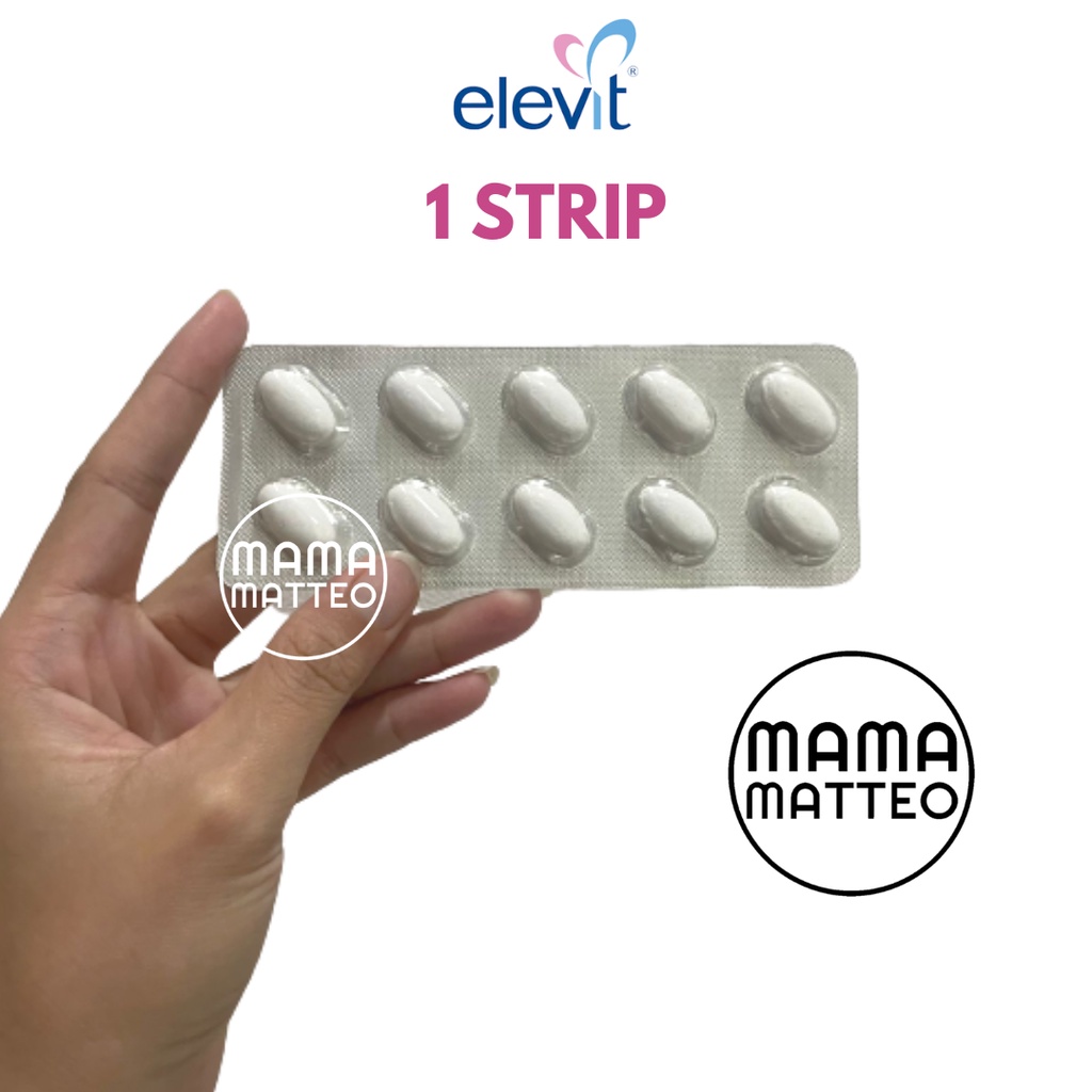 ELEVIT Pregnancy Pre-Conception Multivitamin 1 Strip 10 Tablet Original Australia / Kapsul Kehamilan / Vitamin Hamil