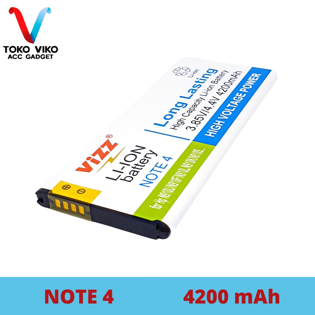 Vizz Samsung NOTE 4 N910U / N910F / N910L / N910K / N910S Baterai Batre Original