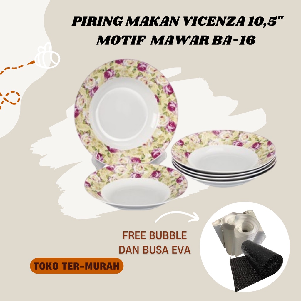 PIRING MAKAN VICENZA 10,5&quot;  BA-16 TERBARU