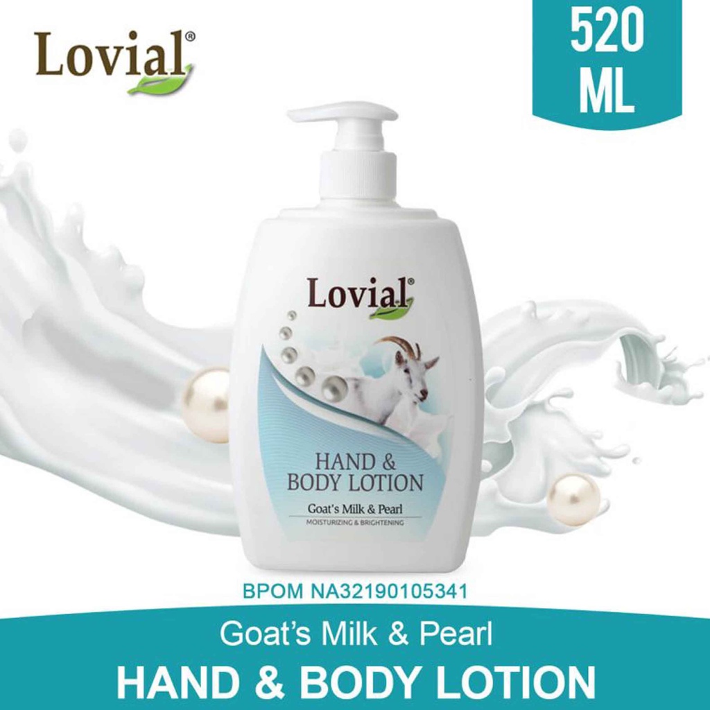 Hand&amp;Body Lotion* Lovial* Goat's Milk &amp; Pearl* Moisturizing &amp; Brightening* 520ml