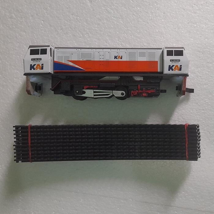 KERETA API INDONESIA - MAINAN LOKOMOTIF CC 206 (HANDMADE) TERMURAH