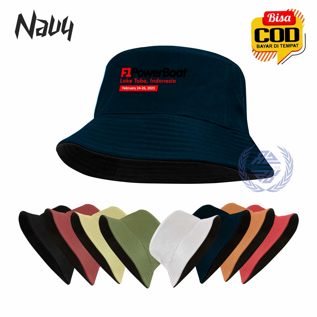 Topi Bucket F1 Fowerboot Lake Toba - Topi Bucket Hat Casual &amp; Trendy