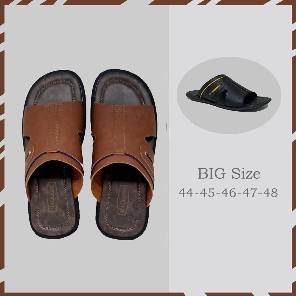 Chronicles BIG SIZE | Sandal Pria Kokop American Slide / Sendal Cowok Casual Ukuran Besar Jumbo 44-45-46-47-48