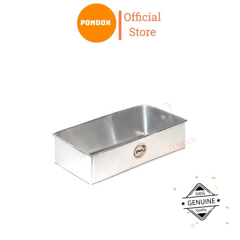 Pondox Loyang Brownies Bronis Bakar Kukus Ekonomis 18 x 8.5 x 6 Cm LPP1