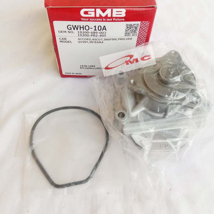 Water Pump Pompa Air Honda Accord 79-82 GMB GWHO-10A