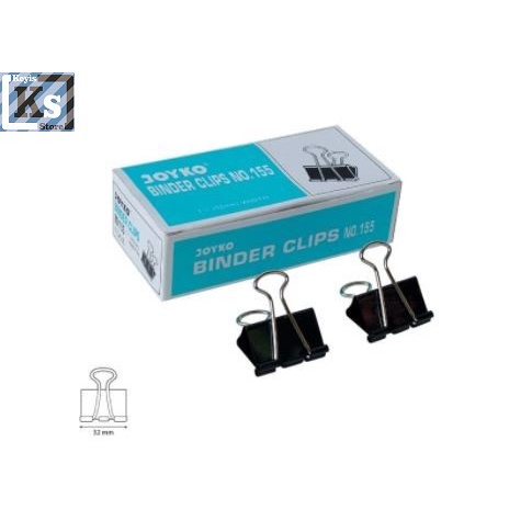 

Binder Clip Joyko No.155 Penjepit Kertas Joyko No.155 1 BOX 12 PCS