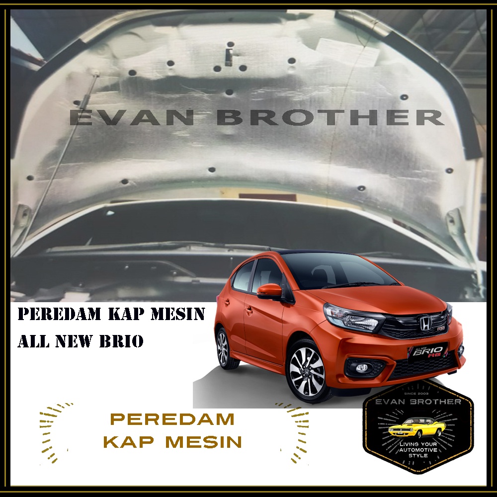 Peredam panas kap mesin mobil All NEW BRIO FULL KAP