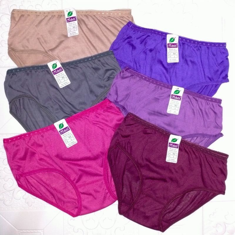 6pcs Celana Dalam Wanita Fidela