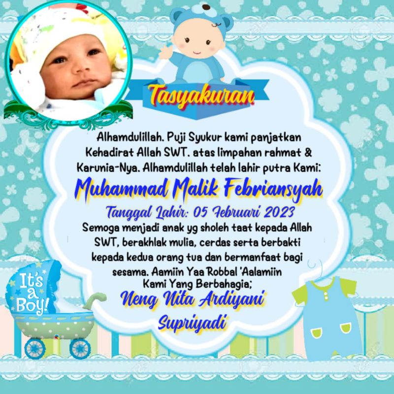 

Stiker Syukuran Kelahiran / Aqiqah
