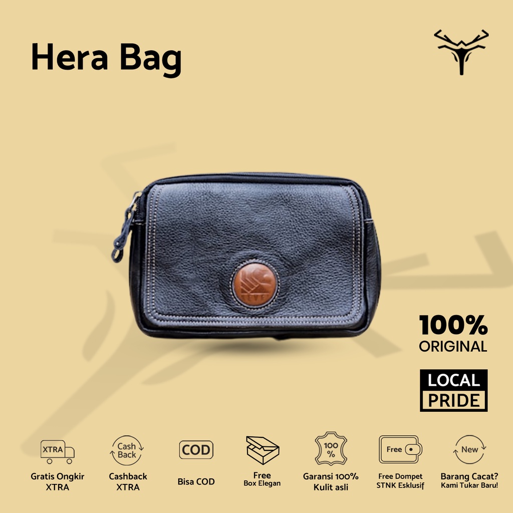 Tas Kulit | Hera Bag | Hera |  Tas | Bag | Sling Bag | Tas Dompet | Tas Fashion | Tas Kulit Asli Wan