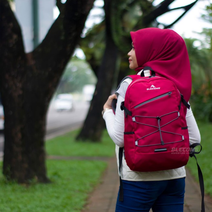 Tas Ransel Pria TAS RANSEL PRIA BLECONS BACKPACK 20 LITER - Merah(A4S9) tas ransel kasual pria tas p