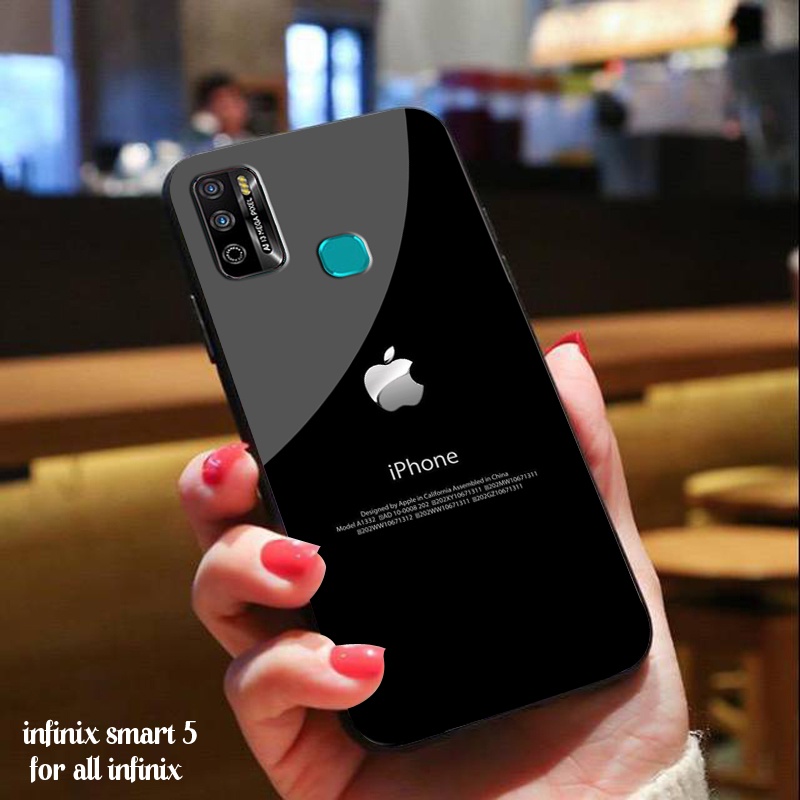 Legend Store - Softcase Glass Kaca  Infinix Smart 5 - Casing Hp For All Infinix - LS02 - Pelindung H