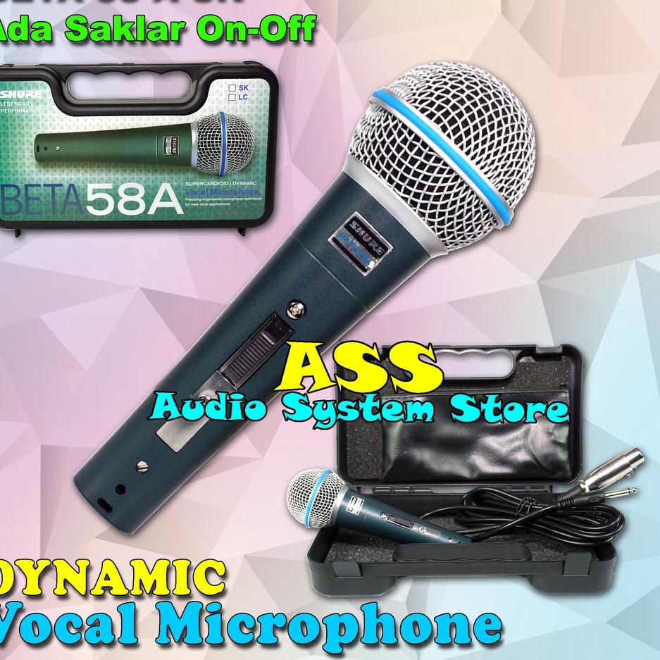 ➱ MIC KABEL BETA 58A SK + KOPER MICROPHONE KABEL BT58SK/ BT-58A LC / BETA58 SK ✭