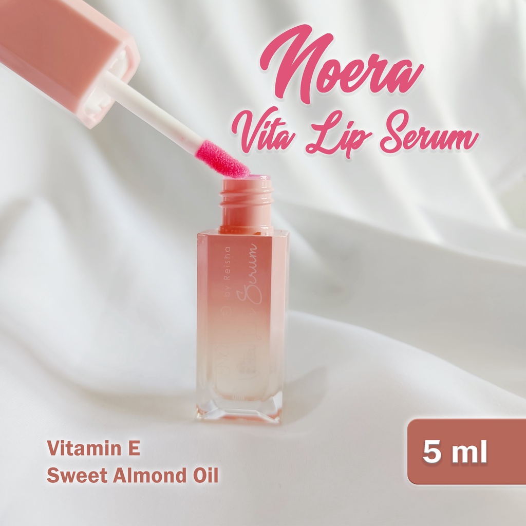 Noera beauty care Vita Lip Serum Bibir sweet almond oil vitamin E moisturizer serum tint gloss A10