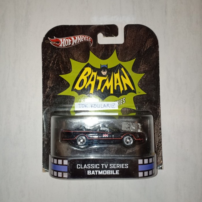 HOTWHEELS 66 CLASSIC TV SERIES BATMAN BATMOBILE 1966 RETRO BAN KARET TERLARIS