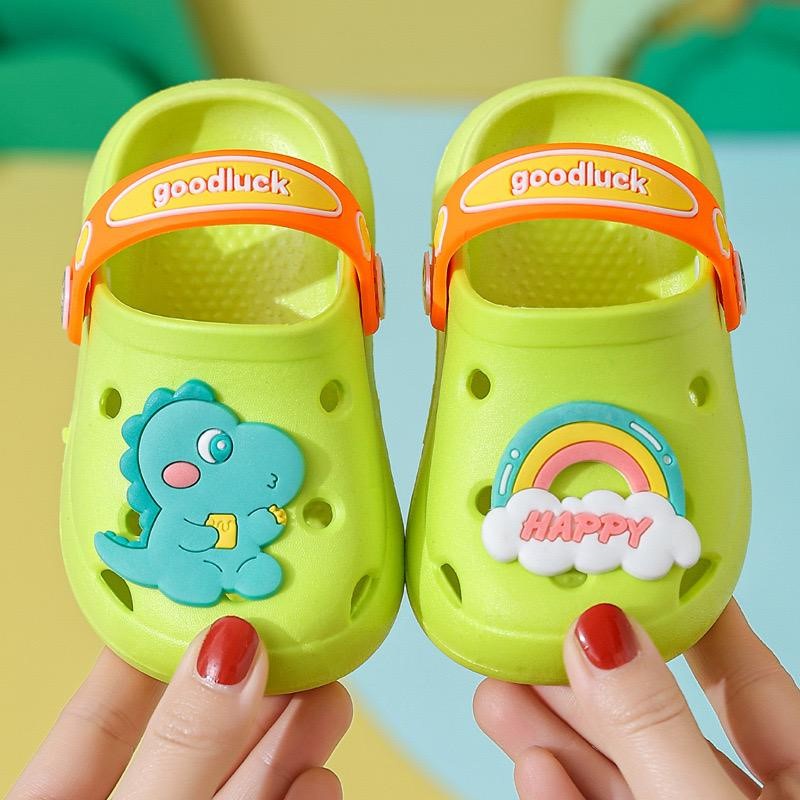 HappyOliver DINO RAINBOW 688+5 PAO2 anak Sandal slop anak laki perempuan cewek import PART2