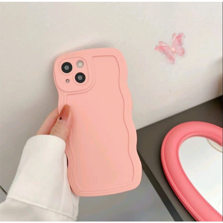 SoftCase Gelombang Warna Waxy Wave Edge Macaron Vivo Y20 Vivo Y20s Vivo Y20i Vivo Y12s White_Cell