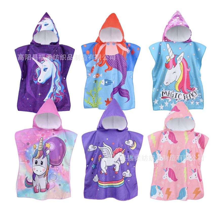 babyfit CHARADUK 2 handuk karakter hoody anak kids towel renang handuk kancing import fr-0225