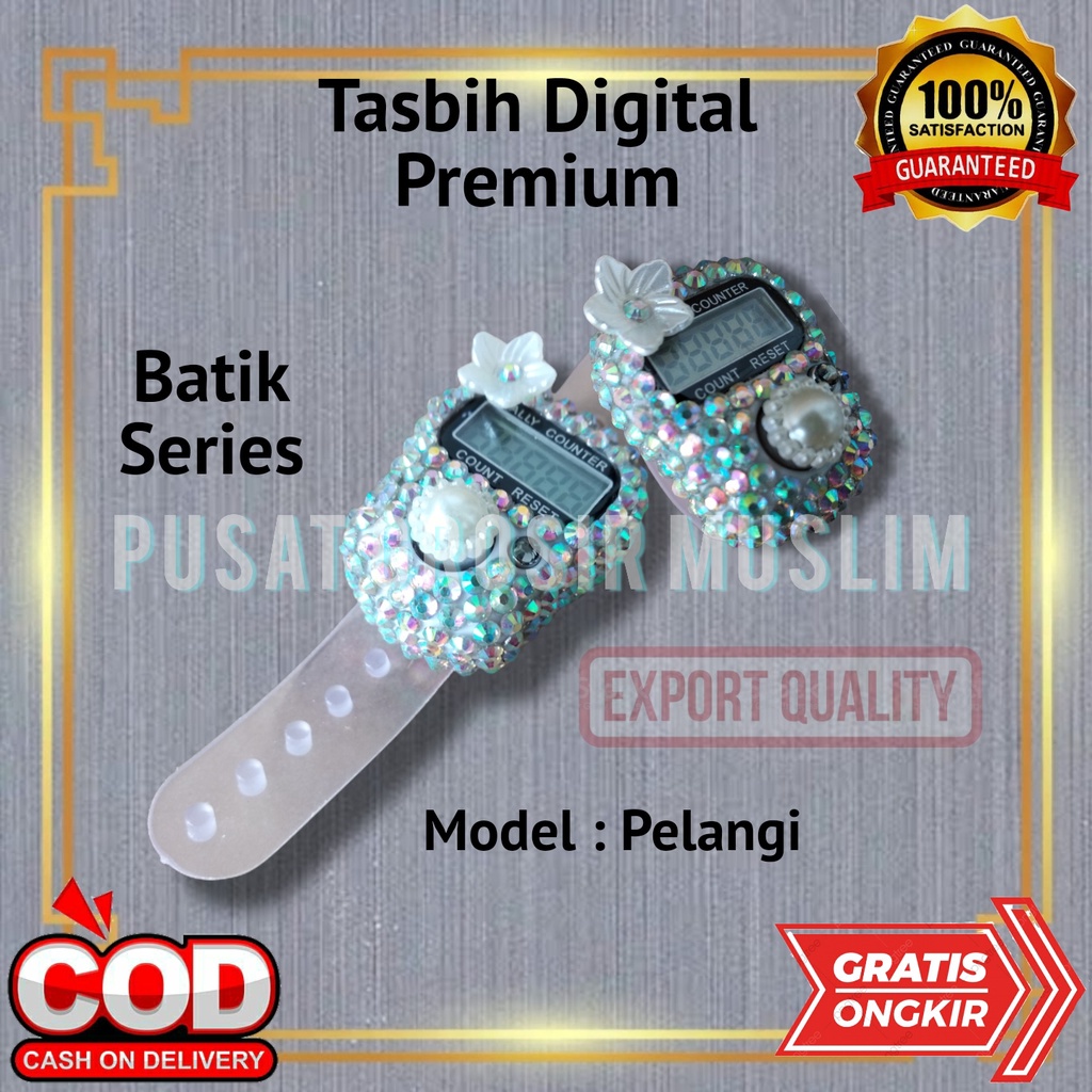 Tasbih Digital Premium Batik Series Tasbih Hias Blink Diamond