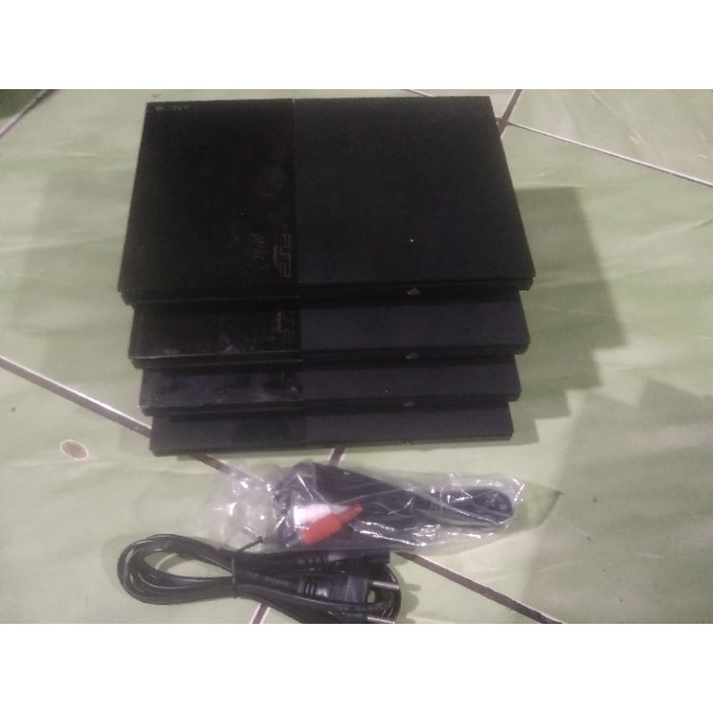 playstasion2 ps2 slim seri 9xxx + av - ac sudah terpasang matrik 5.0 tinggal colok hardisk atau flas