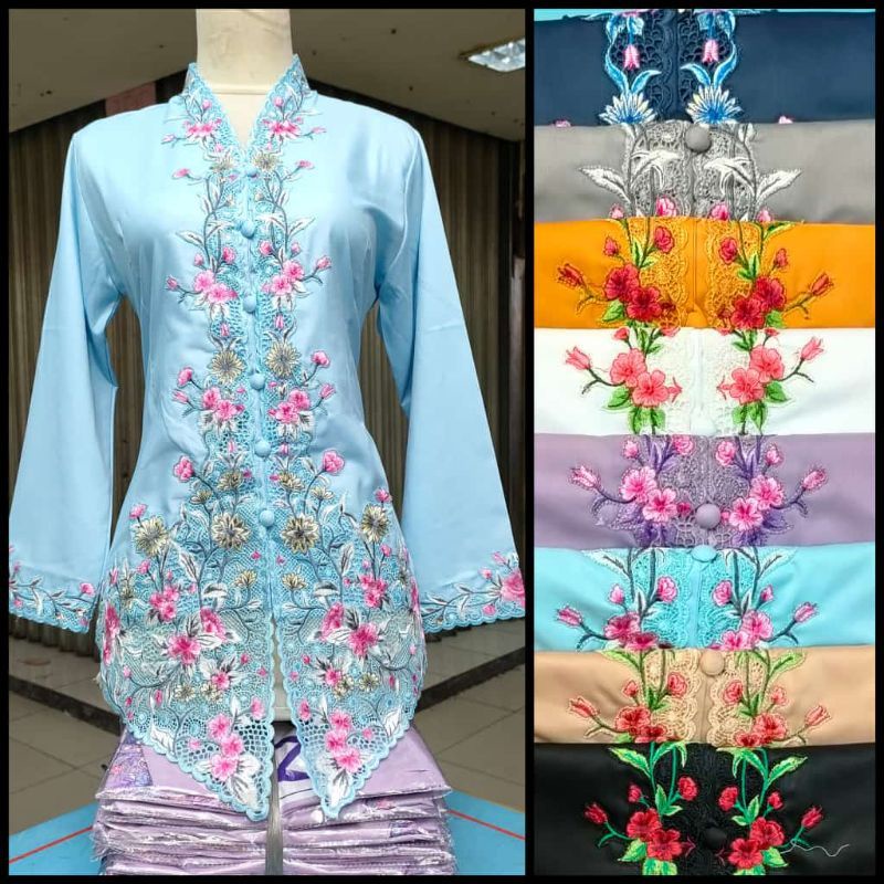 ATASAN/KEBAYA ENCIM BORDIR/BORDIR 3D/KEBAYA MODERN/KEBAYA WISUDA/KEBAYA MODERN