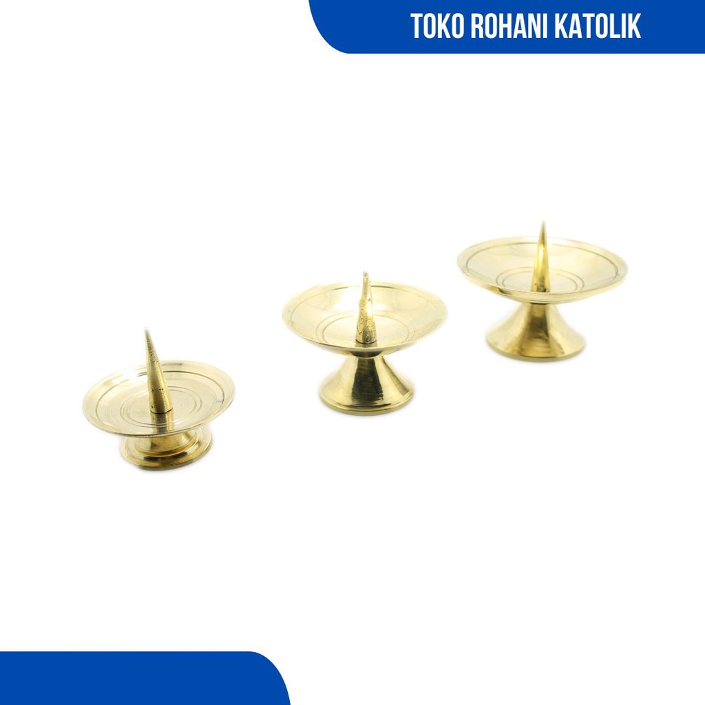 CANDLE HOLDER KUNINGAN / TATAKAN LILIN / TEMPAT LILIN KUNINGAN / TEMPAT LILN DOA / CHANDELIER KATOLIK / CANDELIER / CANDELAR