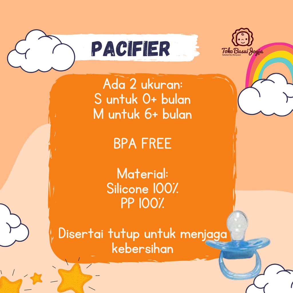 Pacifier Baby Safe Babysafe PC04M PC03S Empeng Bayi Balita Anak Dot Perangsang Tumbuh Gigi