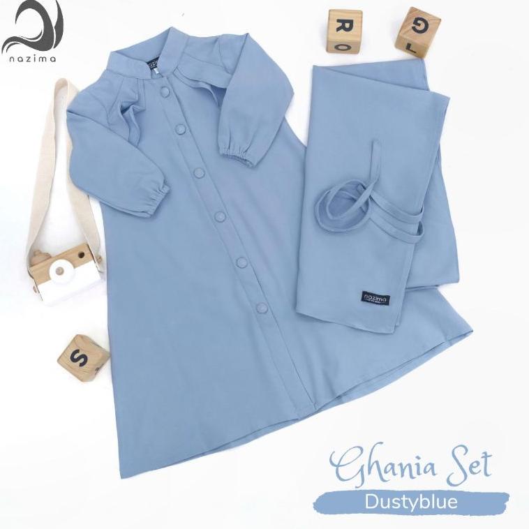 STOK TERBATAS Nazima Gamis anak Ghania Set