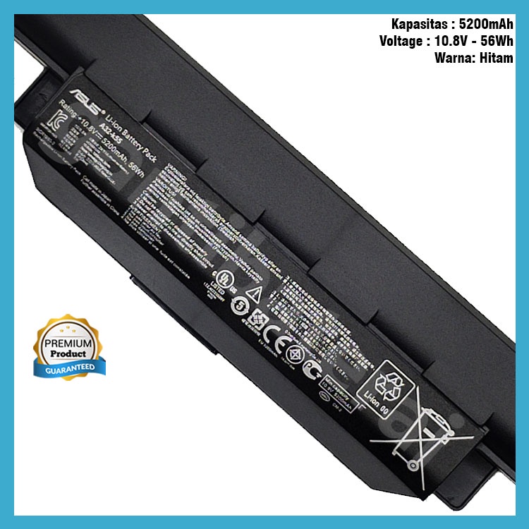 Baterai Laptop Asus X45A X45U X55A X55C X55VD K45 K45DR A45A A55A A32-K55 A41-K55