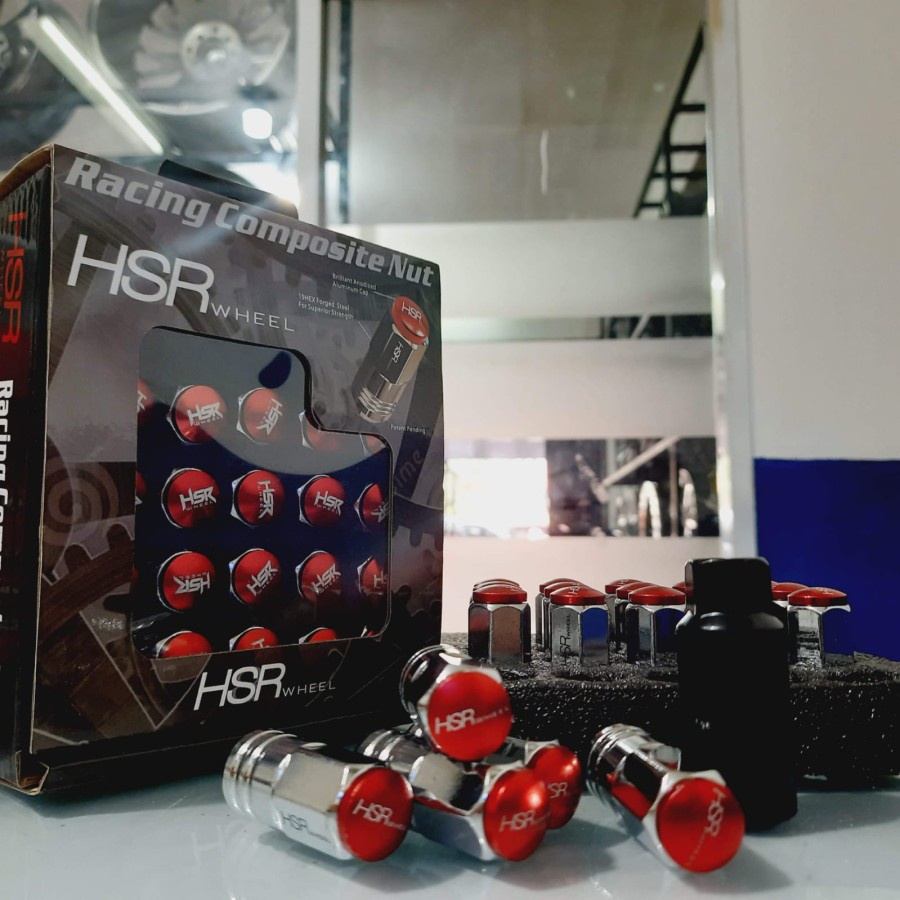 Baut Roda Racing HSR Best Seller Red 1,5 MUR RODA MOBIL PAJERO FORTUNER YARIS CALYA SIGRA BAUT RACIN